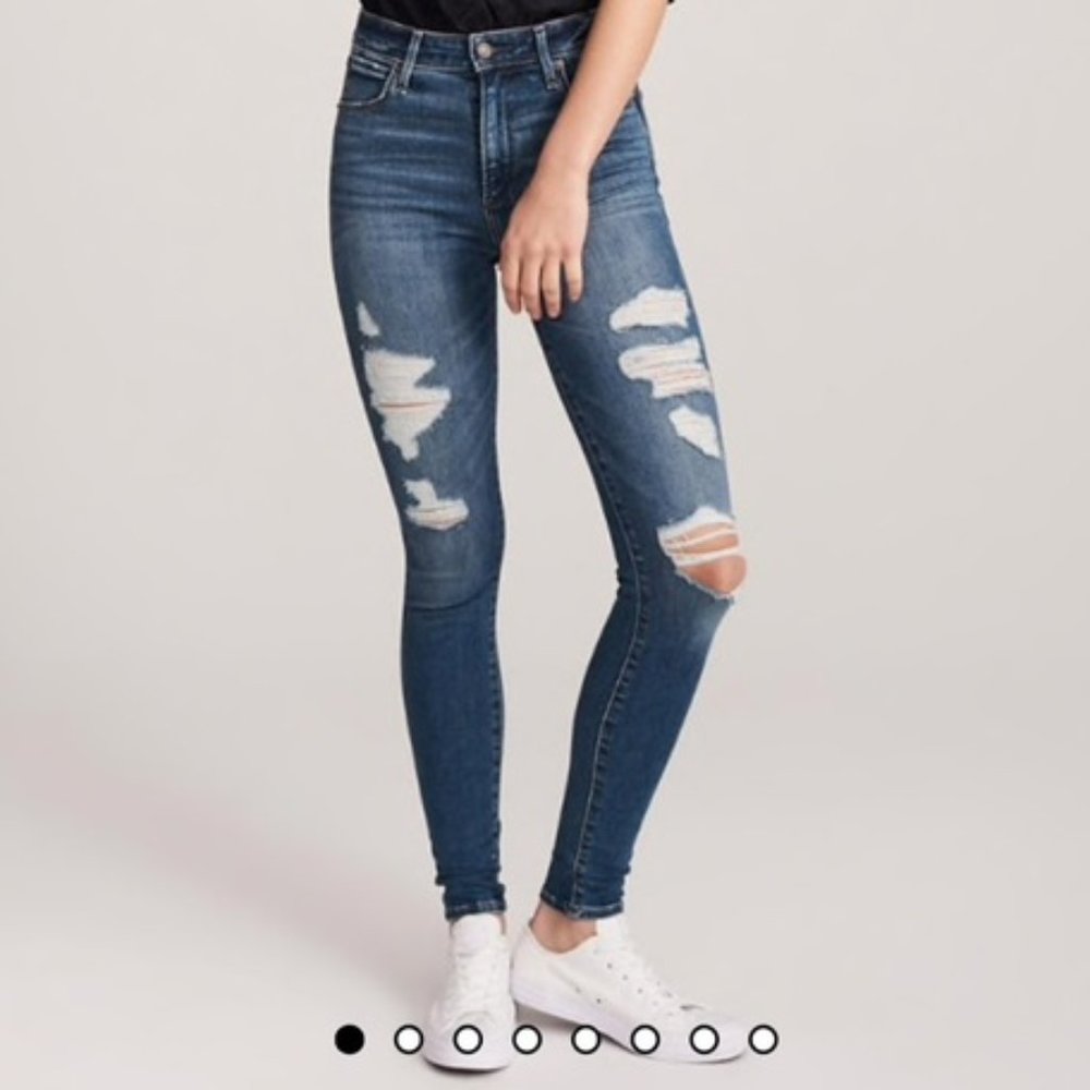 A&F Simone High Rise Super Skinny Jeans